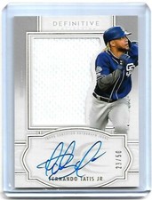 2020 Topps Definitive Fernando Tatis Jr. JSY RELIC AUTO JERSEY #23/50 mint 1/1