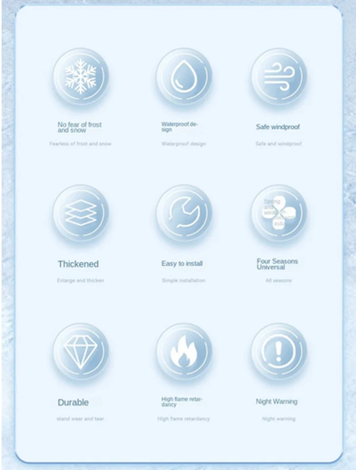 Cubierta de parabrisas de invierno para coche protección anticongelante espesa contra heladas Foto 3 de 4