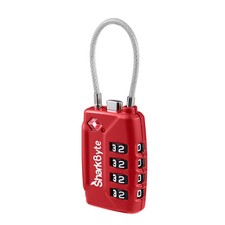 4 Digit Combination TSA Security Padlock Luggage Travel Suitcase Wire Locks