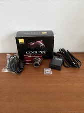 Nikon COOLPIX S710 Digital Camera Charger 2 Battery 4GB SD Card READ ISSUES