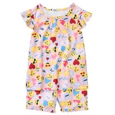 NWT Gymboree Girls Emoji Shortie Pajama Set 5/6