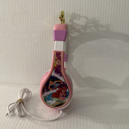 Disney Princess Headphones for Kids With Crown Used Ariel Jasmin Rapunzel Mermai - Picture 2 of 5