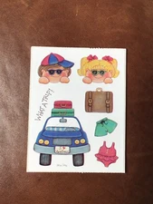  Provo Craft Scrapbook Stickers VACATION CAR TRIP SWIMSUITS