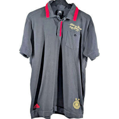 Adidas Germany National Team 2011 Mens Size Medium Black Soccer Training Polo