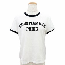 Excellent Christian Dior Short sleeve T-shirt Logo Bee embroidery XS 513T07B4222