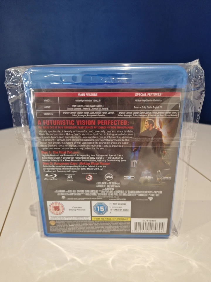 Blade Runner The Final Cut 2-Disc Blu-ray 2007 Perfect Unwatched Posted boxed - Image 3 of 4