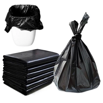 Bin Liner Heavy Duty Refuse Sacks Black Rubbish Wastage Bag P9Q5 I2E8 O2P5  H3D3 - Image 1 of 4