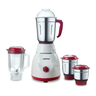 Activa Pluto Pro Plus Mixer Mahlwerk, 600 W, 4 Gläser (weiß)