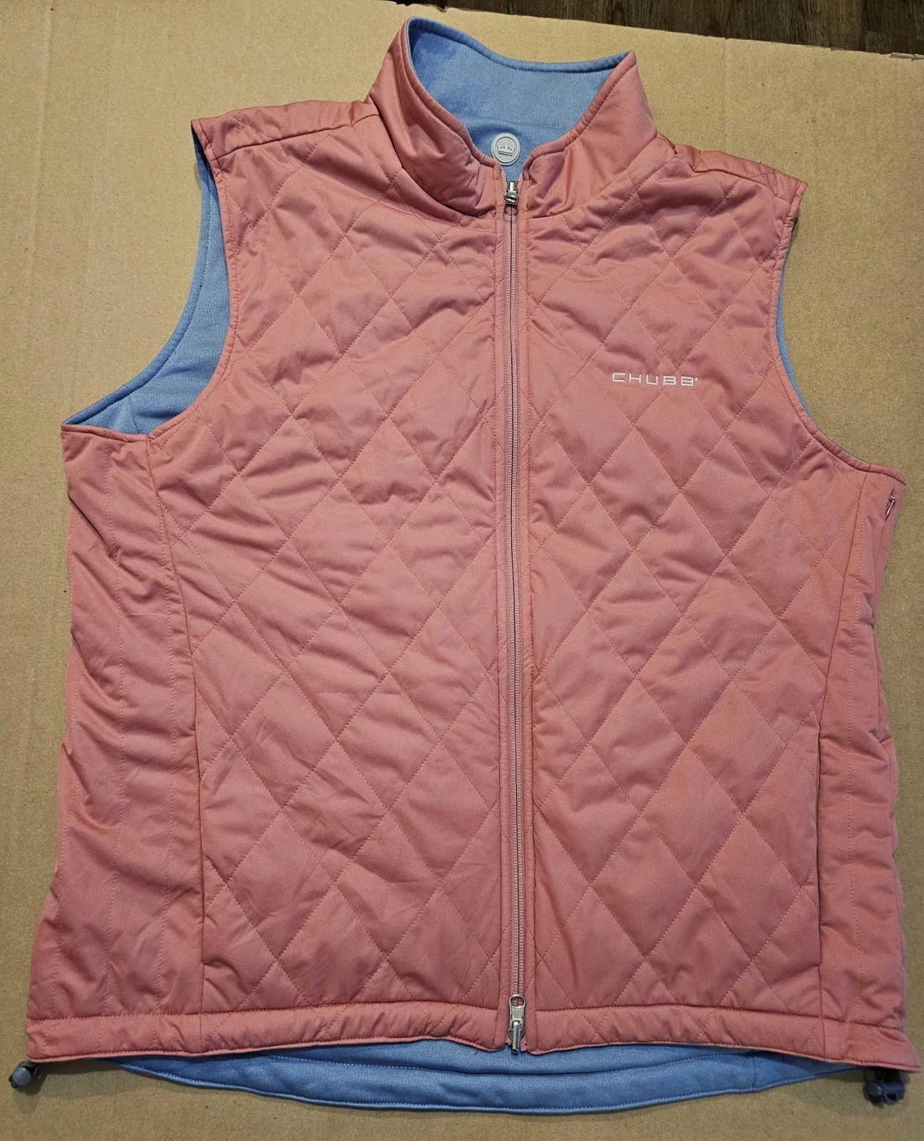 Peter Millar Mens Reversible Quilted Puffer Vest Morefar Golf Club Large