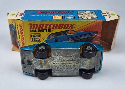 MATCHBOX SUPERFAST No.65 - SAAB SONETT III, Made in England, with original box - Bild 7 von 8