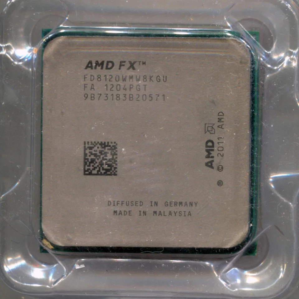 Procesador AMD FX 8120 octa-core CPU FD8120WMW8KGU 3,1-4 GHz 95 W Socket AM3+ 8 c Foto 2 de 3