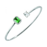 Armband Morellato Tesori Bangle Smaragd Silber 925 Zirkone SAIW58