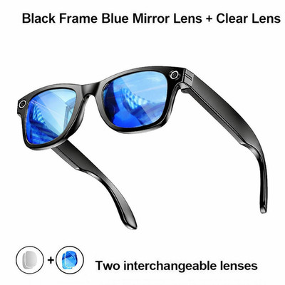 AI Smart 8M HD Camera Glasses Photo Video Recording Headphone Mic AI Translation