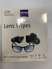 ZEISS Pre-Moistened Lens Wipes - 220 Count Wrapped Cleaning Tissues, for glasses