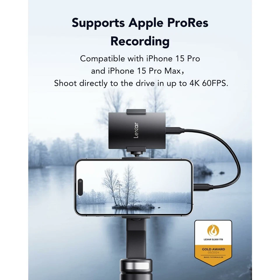 Externe Festplatte Lexar SL200 Schwarz 2 TB SSD - Bild 4 von 4