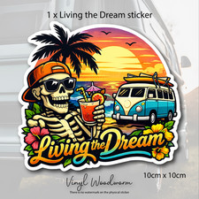 Van Life Sticker Decal Living the Dream Camper camping VW T4 T5 T6 Van Motorhome