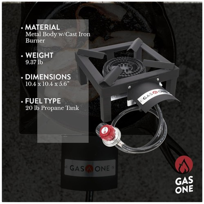 #ad Single Propane Burner for Tailgating High Pressure Design $87.99