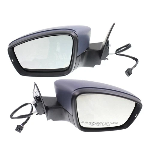 Power Mirror Set For 2012-2018 Volkswagen Beetle Heated With Signal Light Primed