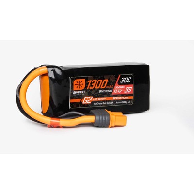 Spektrum 11.1V 1300mAh 3S 30C Smart LiPo G2 IC3 SPMX133S30