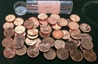 1958 D LINCOLN CENT ROLL 50 COINS