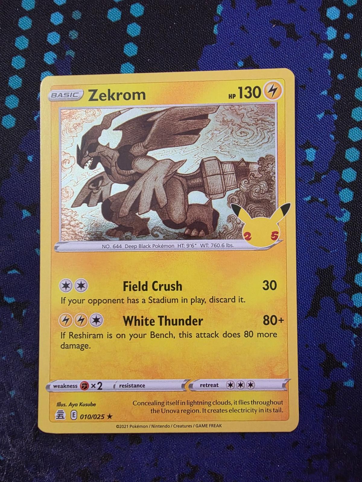 Zekrom 010/025 Rare Celebrations Pokemon Holo Near Mint