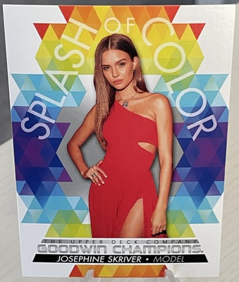 #ad JOSEPHINE SKRIVER 2022 Upper Deck Goodwin Champions Splash of Color #119 $1.99