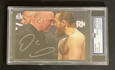 Dana White PSA/DNA Signed Photo 3x5 Autographed Slabbed UFC MMA w Conor 02