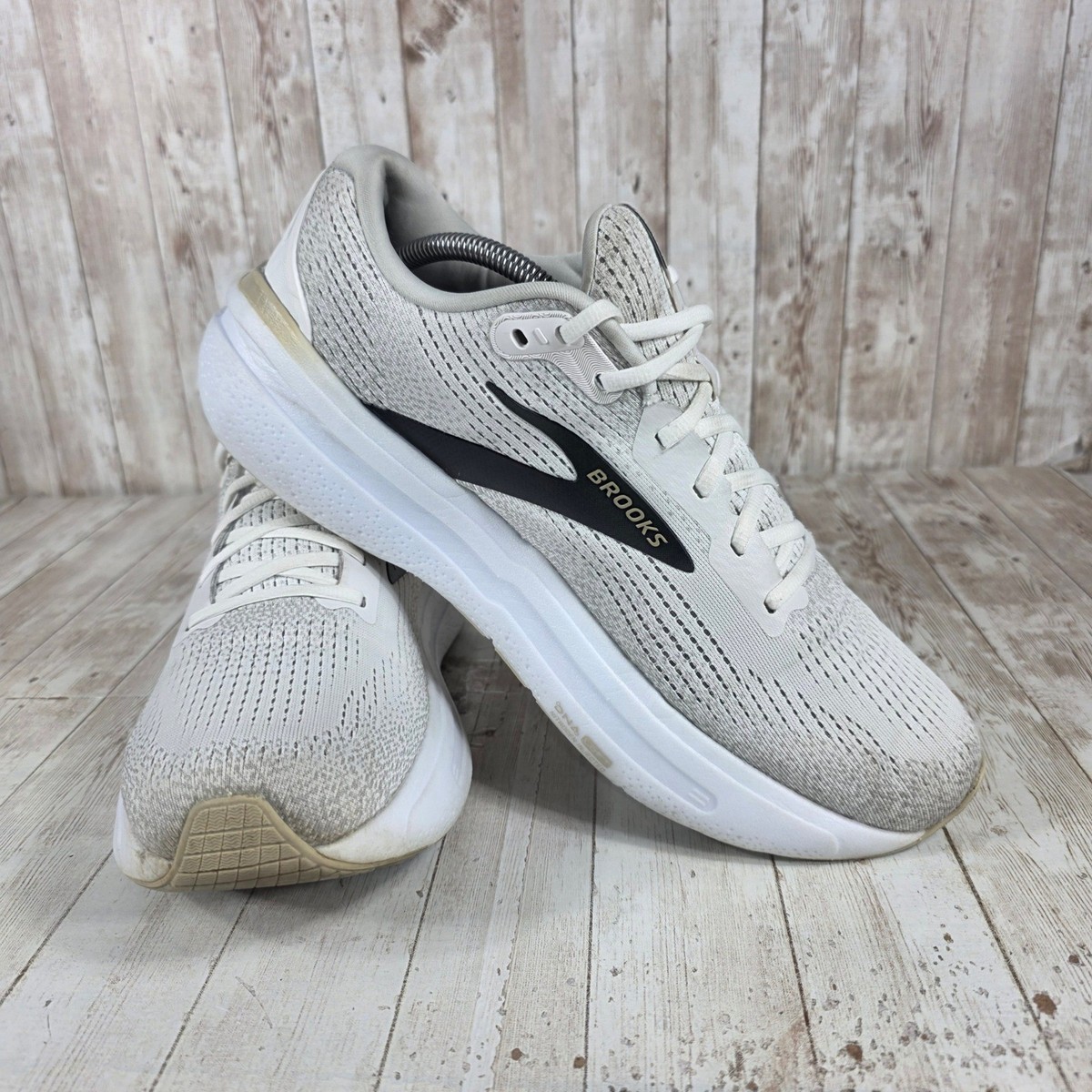 Brooks Ghost Max Men\'s Running‎ Shoes White Neutral Cushioning Size 11.5 Men main image 2