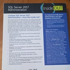 Microsoft SQL Server 2017 Administration Inside Out 1st Edition Paperback Assaf