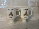 Vintage Personalized Name DICK and NANCY Milk Glass Walt Disney World Mug Cup