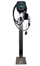 Wallbox Pulsar Plus Stainless Steel Mounting Post - sq/plinth - EV Charger Post