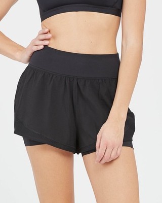 Spanx Get Moving Athletic Shorts Black Size Medium - Style 50197R