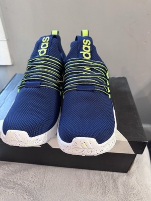 Adidas Kids Lite Racer Adapt 7.0 Shoes Size 5 Green/Blue/White Cloud foam JS2287
