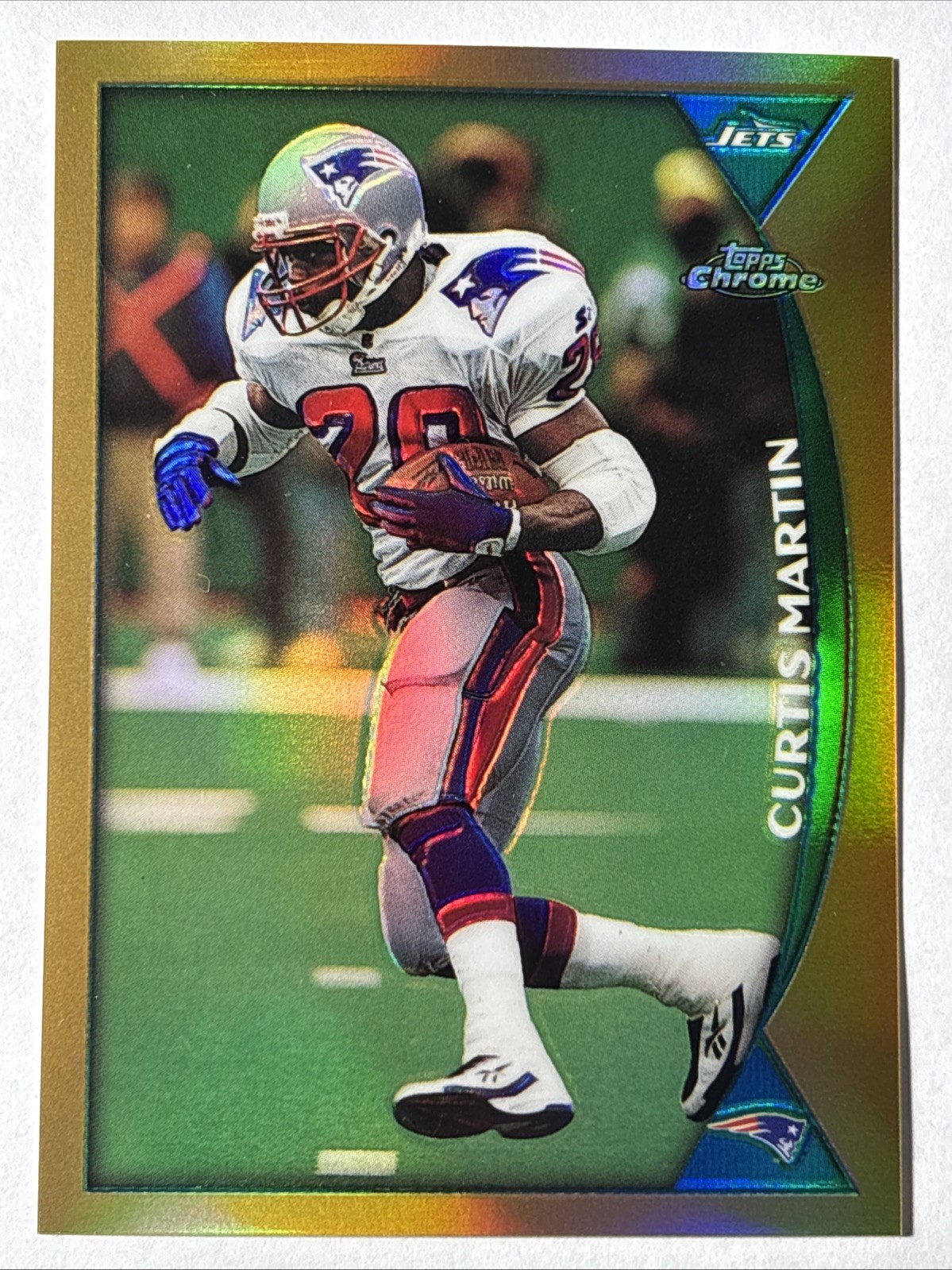 1998 Topps Chrome Refractor #10 Curtis Martin Patriots!!