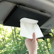 Car Tissue Holder Car Sun Visor Napkin Box Black Premium Pu Leather Auto Na Car Tissue Holder Car Sun Visor Napkin Box Black Premium Pu Leather Auto Na
