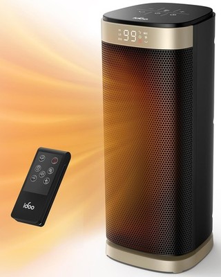 iDOO Heater Electric Heating Energy Efficient with ECO Mode 24H Timer Thermostat