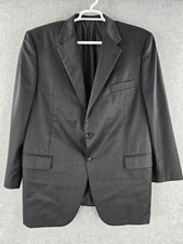Hickey Freeman Loro Piana 46R Rain System Blazer Sport Coat Traveler Grey Wool