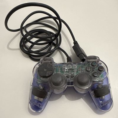 Brooklyn Controller PlayStation 1/2, verkabelt, transparent blau