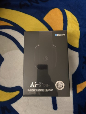 #ad Ai Pro Bluetooth Stereo Headset Headphones in blacklifetime warranty $40.00