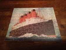 Rompecabezas de madera antiguo "Cundard" del 20/1930 completo