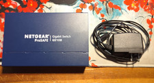 NETGEAR GS108 v4 ProSafe 8 Port Gigabit Ethernet Switch With Power Adapter