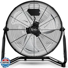 Simple Deluxe 18 Inch 3-Speed High Velocity Heavy Duty Metal Industrial Floor