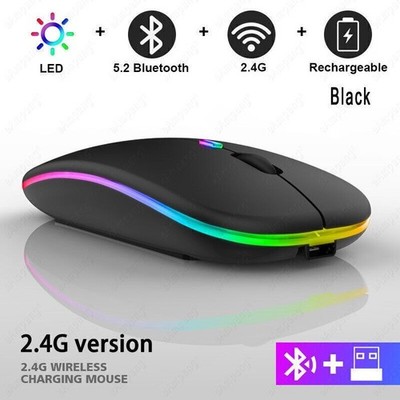 Kabellos USB Maus Bluetooth Wireless LED Für PC, Notebook, Laptop, Tablet, Ipad