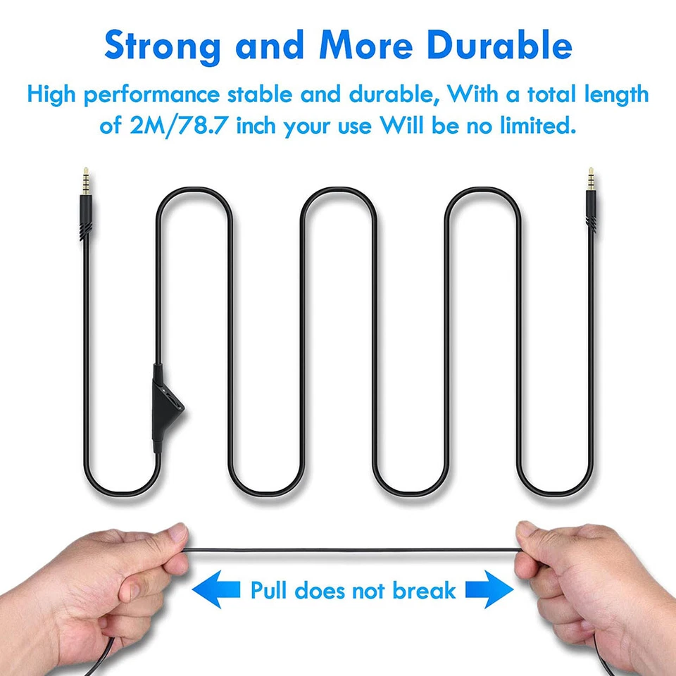 Contrôle du Volume du Cordon du Câble Audio pour Casque de Jeu Astro A10 A30 A40 - Image 4 of 4