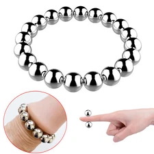 Stainless Steel Metal Magnetic Cock Ring For Men Glans Penis Erection Enhancer