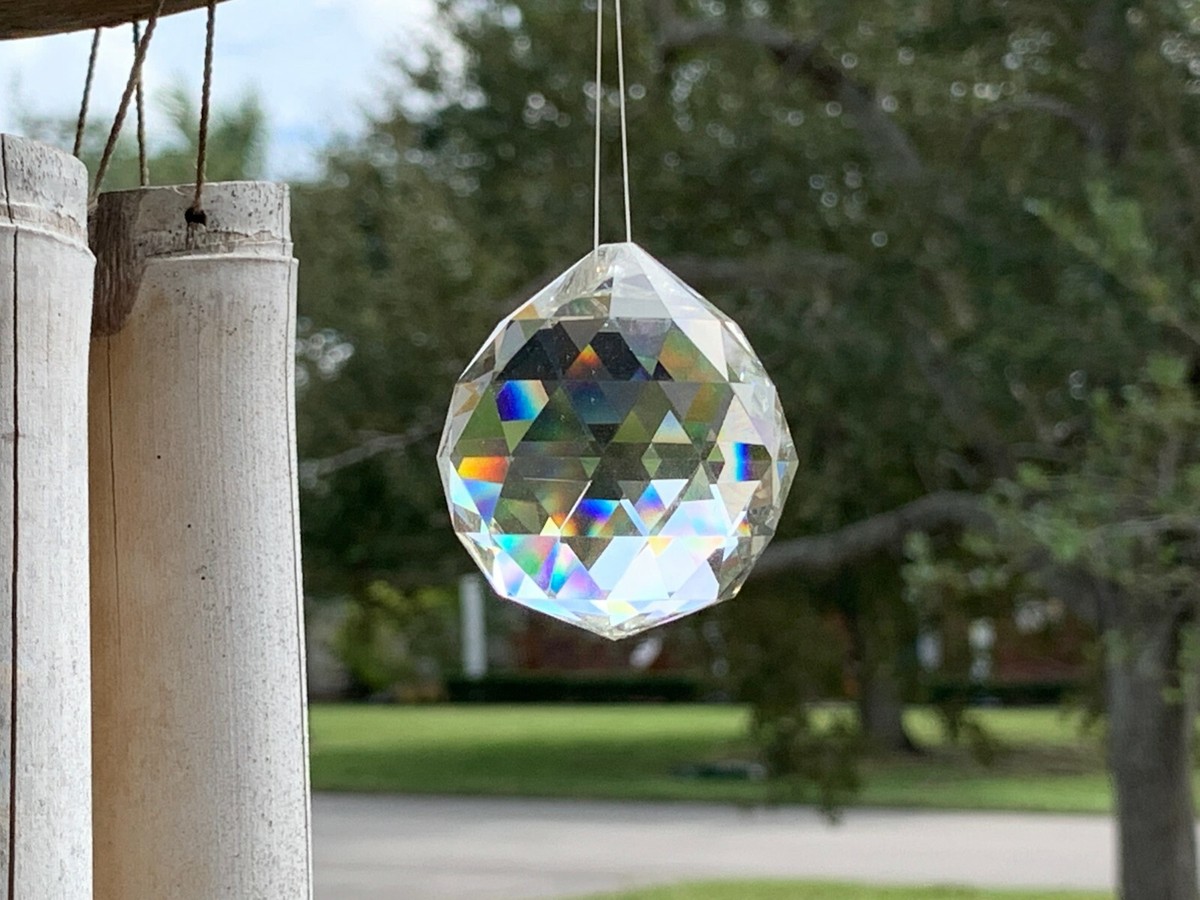 Crystal Prism Ball Globe Rainbow Maker Window Prisms Suncatcher