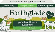 Forthglade - Wet Dog Food Senior Small Breeds - Grain Free Lamb & Turkey 12x150g