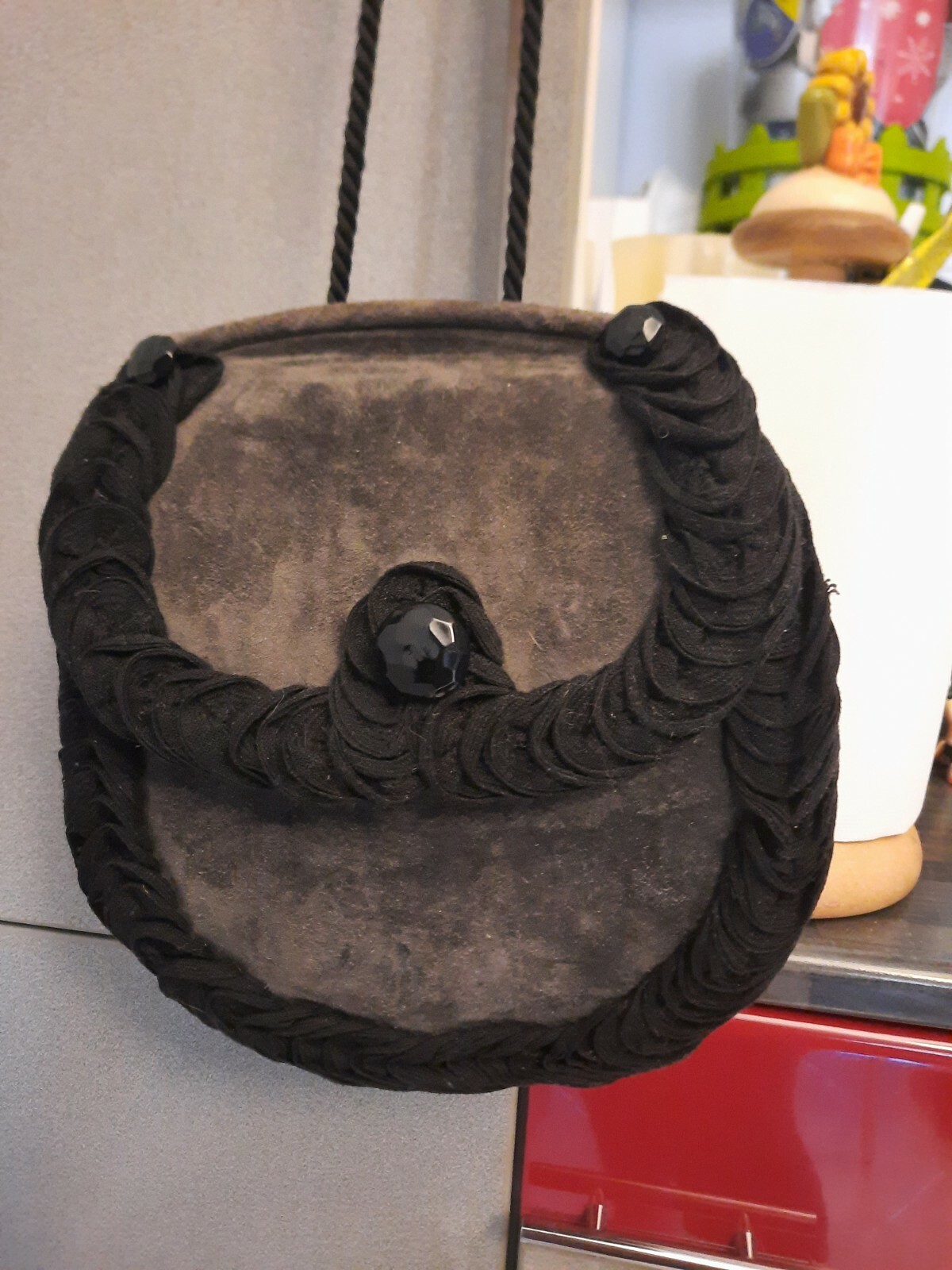 borsa borbonese vintage in pelle originale