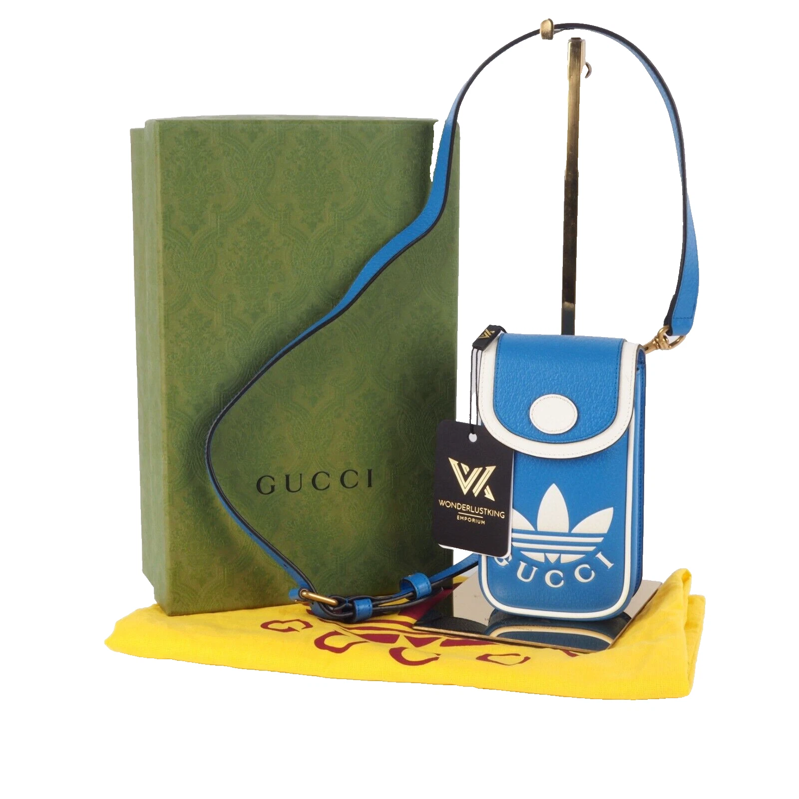 Sac à bandoulière Gucci x ADIDAS Phone Holder Crossbody Limited NEUF 721794 OP :
