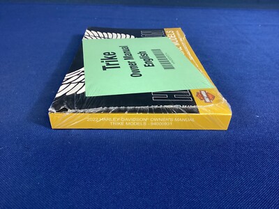 NEW unopened OEM Harley Davidson 2022 Trike Models Owner's Manual